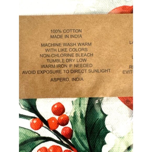 NEW!! Maison d' Hermine Holiday Napkins Set of Four - Picture 4 of 8